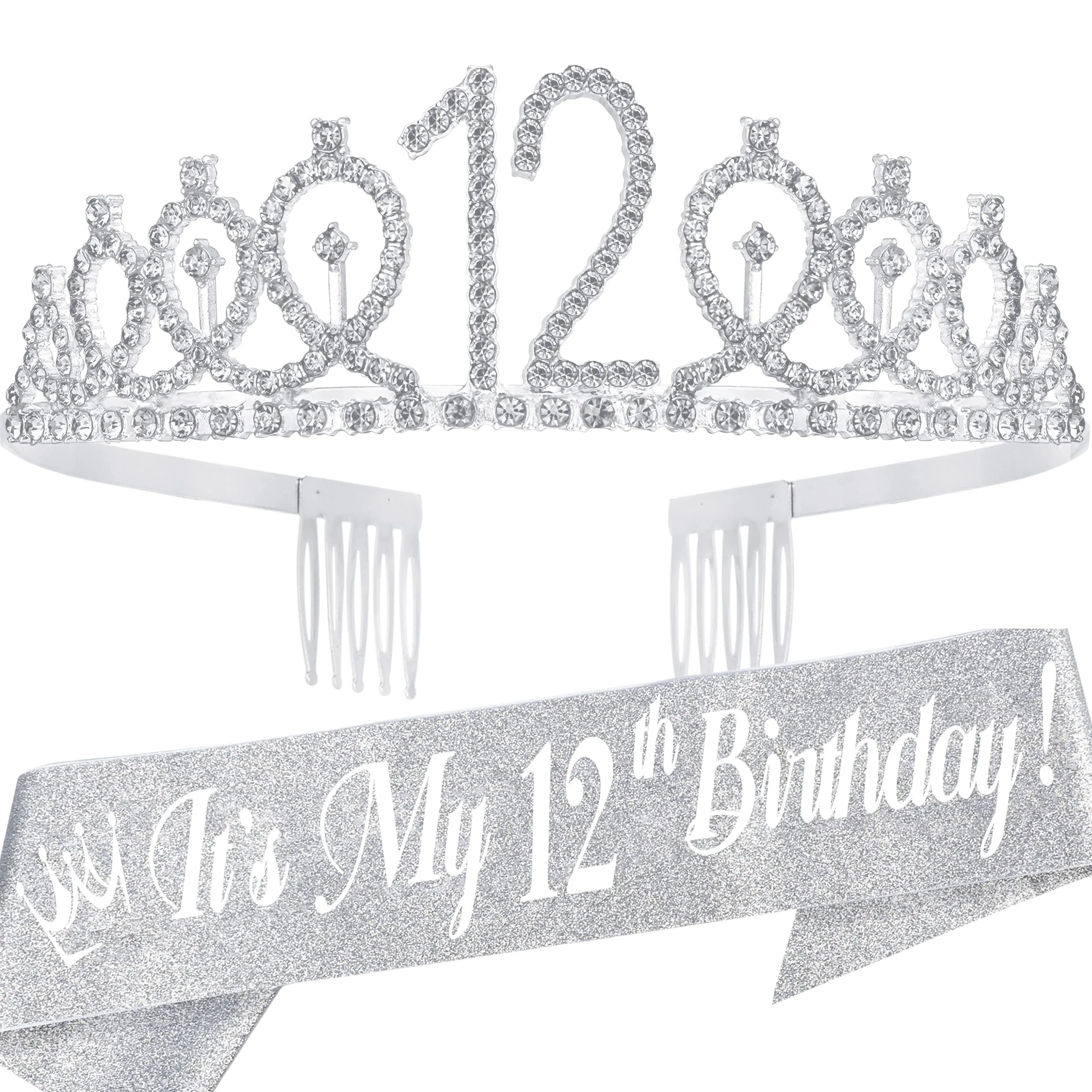 12th Birthday, 12th Birthday Decorations for Girls, 12th Birthday Sash, 12th Birthday