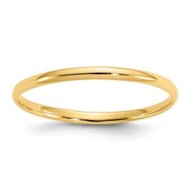 14k Yellow Gold Polished Baby Ring