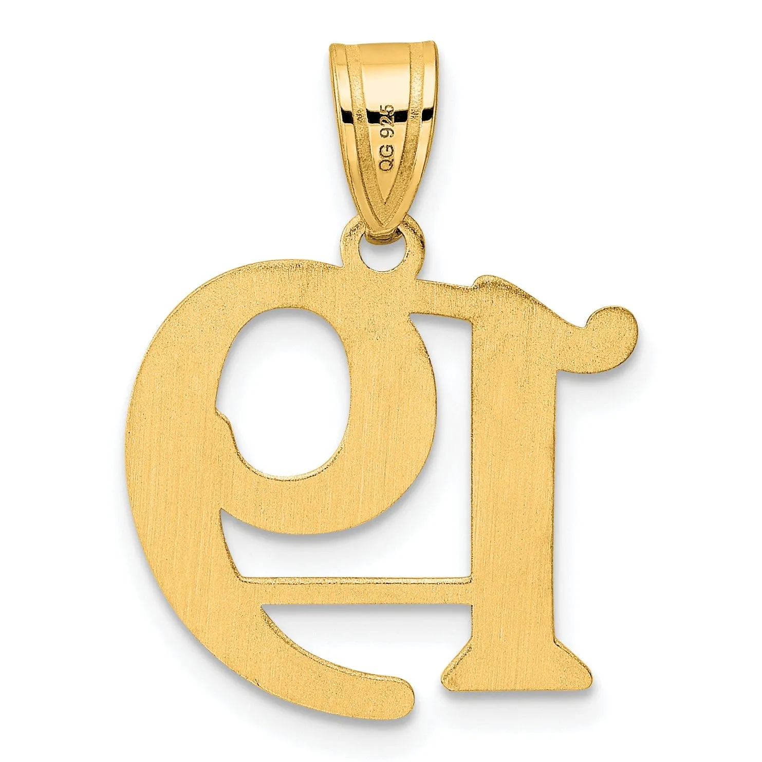 14k Yellow Gold Polished Finish Number 19 Charm Pendant