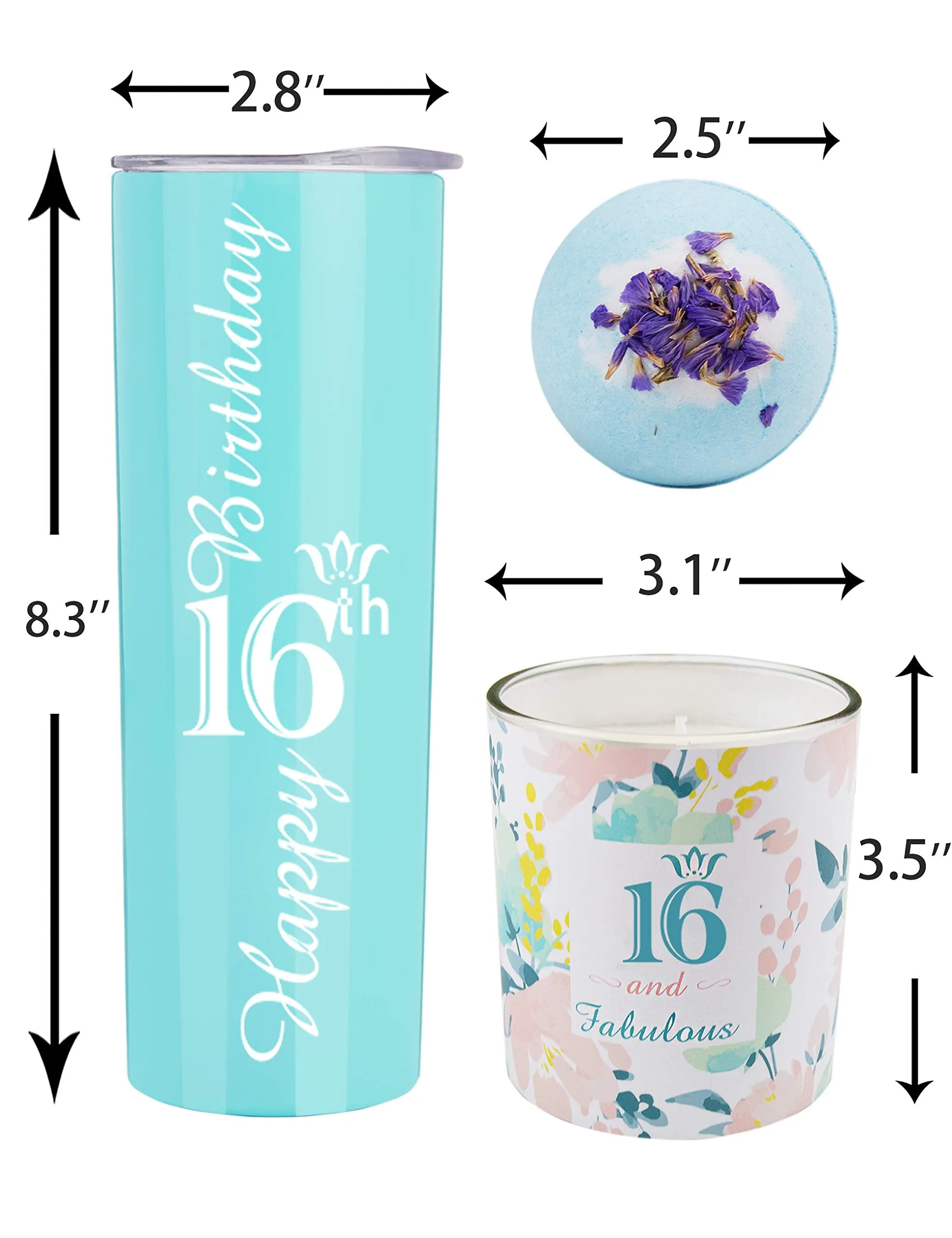 16th Birthday Gifts for Girl, Happy 16th Birthday, 16th Birthday Tumbler, Gifts for 16th