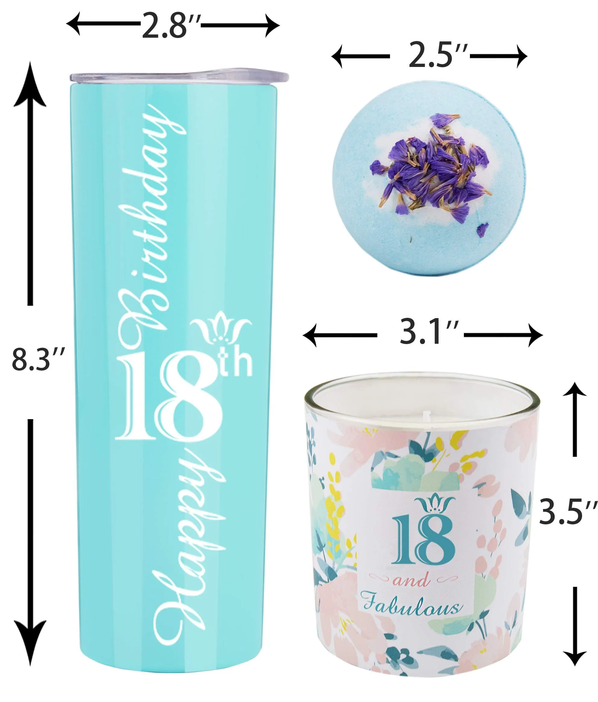 18th Birthday Gifts for Girls, Happy 18th Birthday, 18th Birthday Tumbler, Gifts for 18th