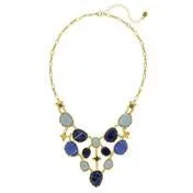 2 Tone Blue Stone Necklace