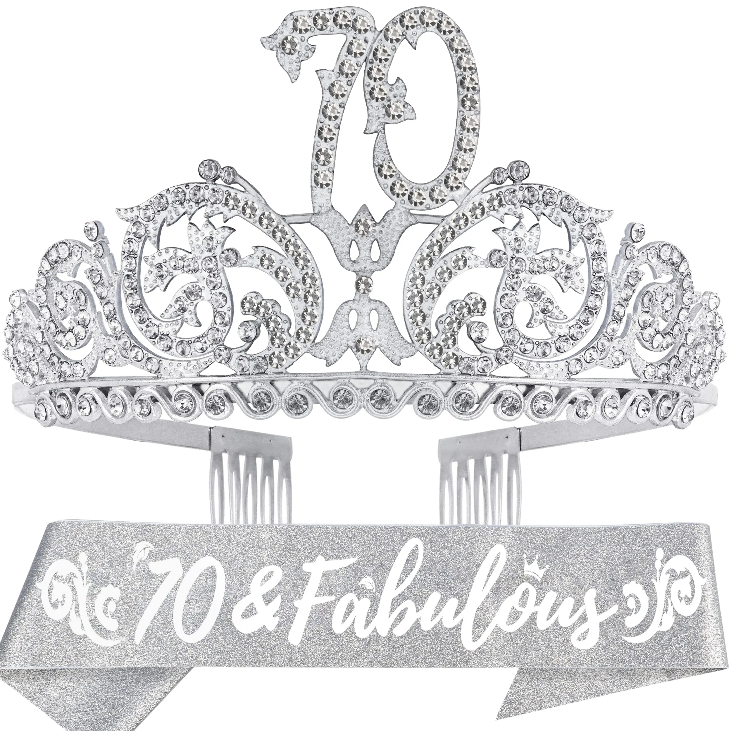 70th Birthday, 70th Birthday Decorations for Women, 70th Birthday Tiara, 70 Birthday