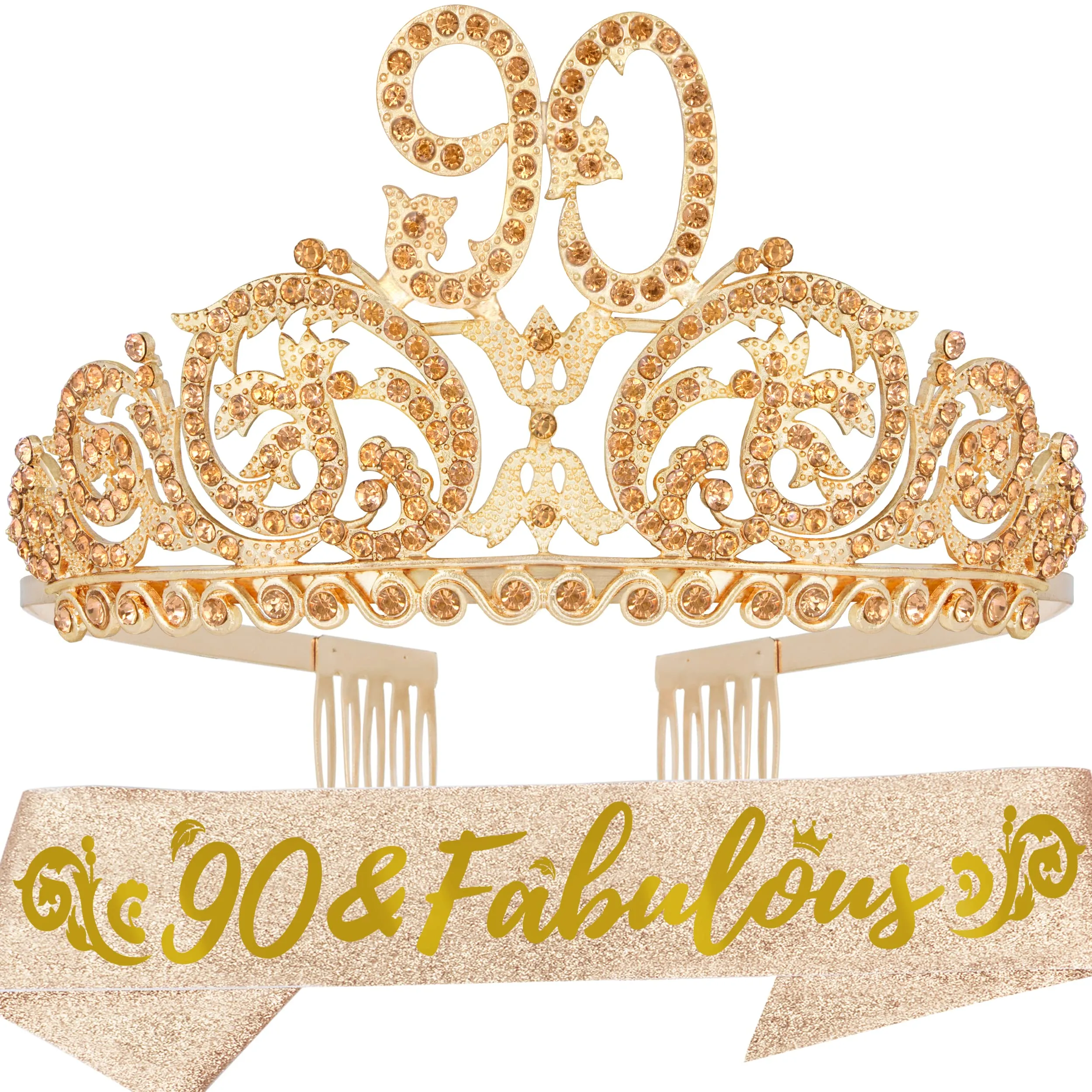 90th Birthday, 90th Birthday Decorations for Women, 90th Birthday Tiara, 90 Birthday