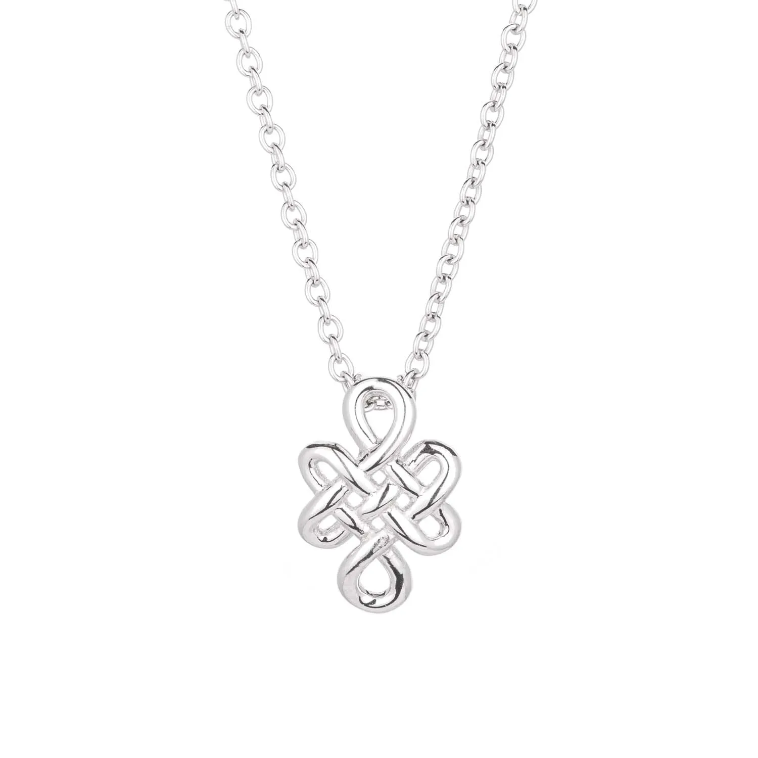 925 Sterling Silver White Gold Plated Necklace for Women and Girls