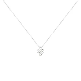 925 Sterling Silver White Gold Plated Necklace for Women and Girls