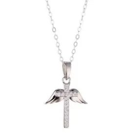 Angel Wings Cross Pendant