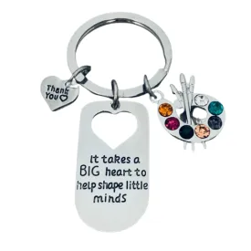 Art Teacher Keychain- Teach, Learn Inspire