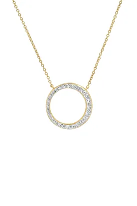 Asymmetrical Diamond Loop Necklace