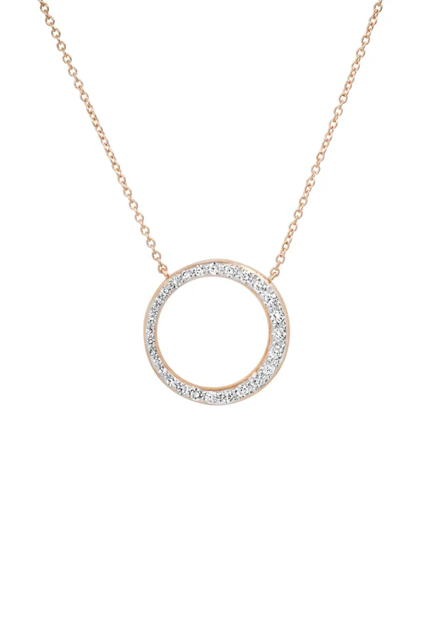 Asymmetrical Diamond Loop Necklace