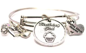 Birthday Girl Expandable Bangle Bracelet Set