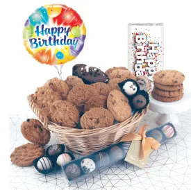 Birthday Luxury Chocolates and Cookies Gift Basket