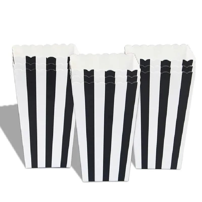 Black & White Treat Boxes (5 Pack)