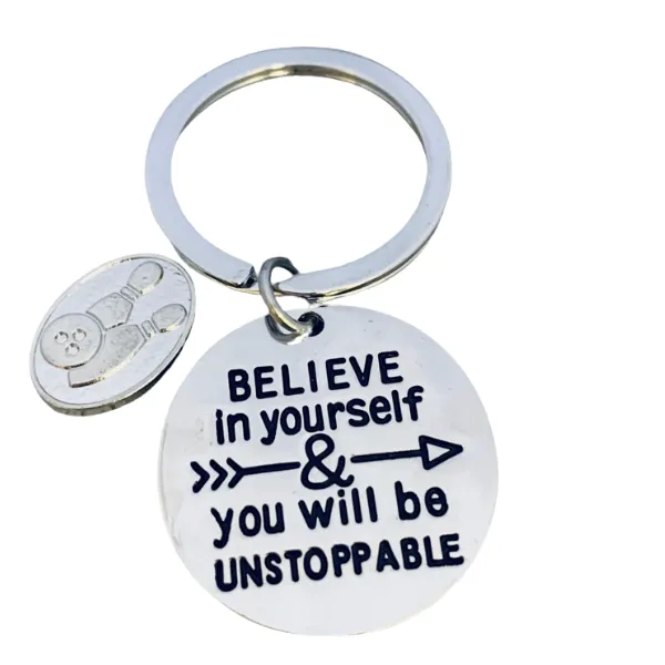 Bowling Keychain -Believe in Yourself