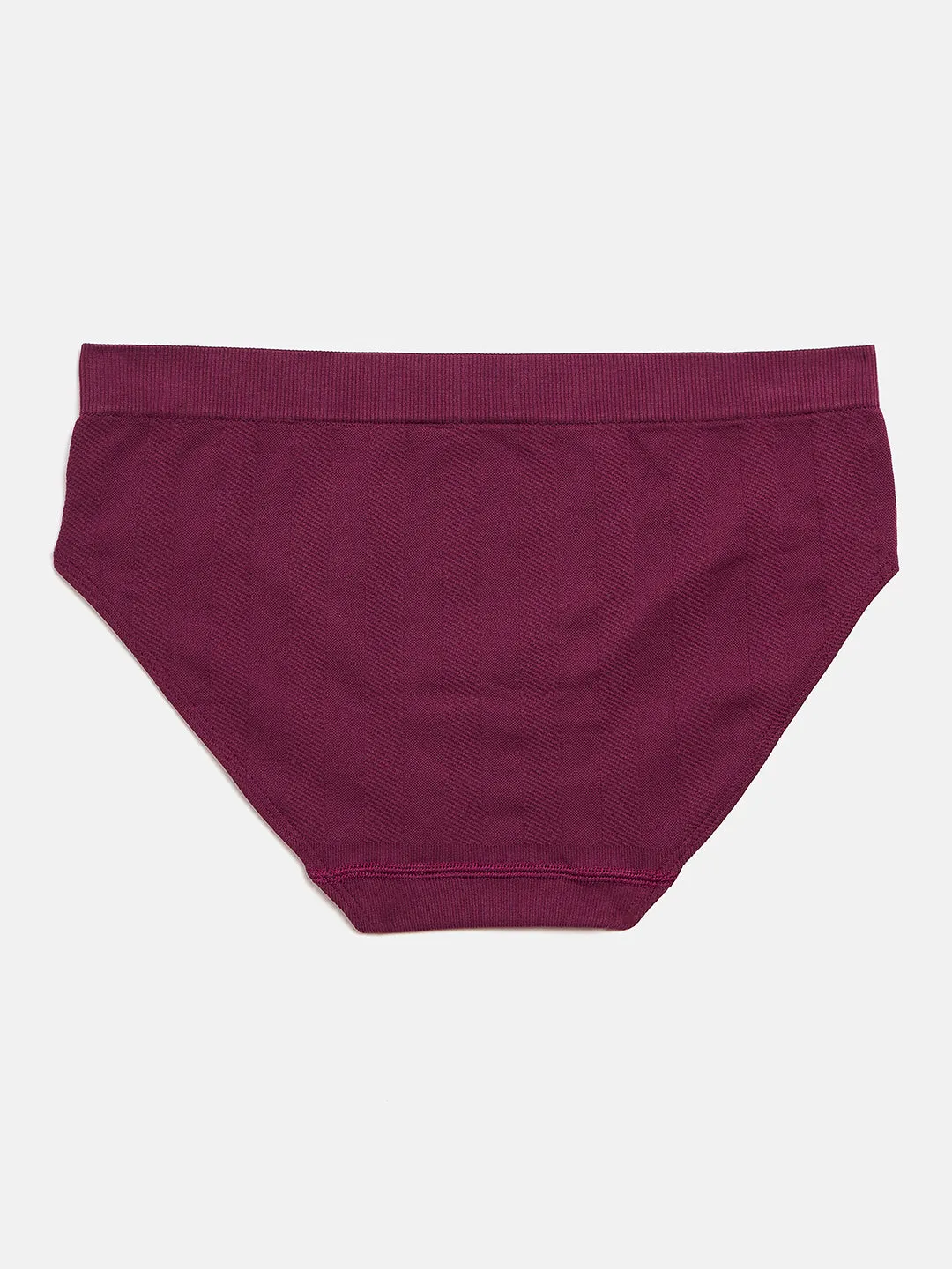 C9 Airwear Seamless Teen Ribbed Panty with Full Coverage - Wine