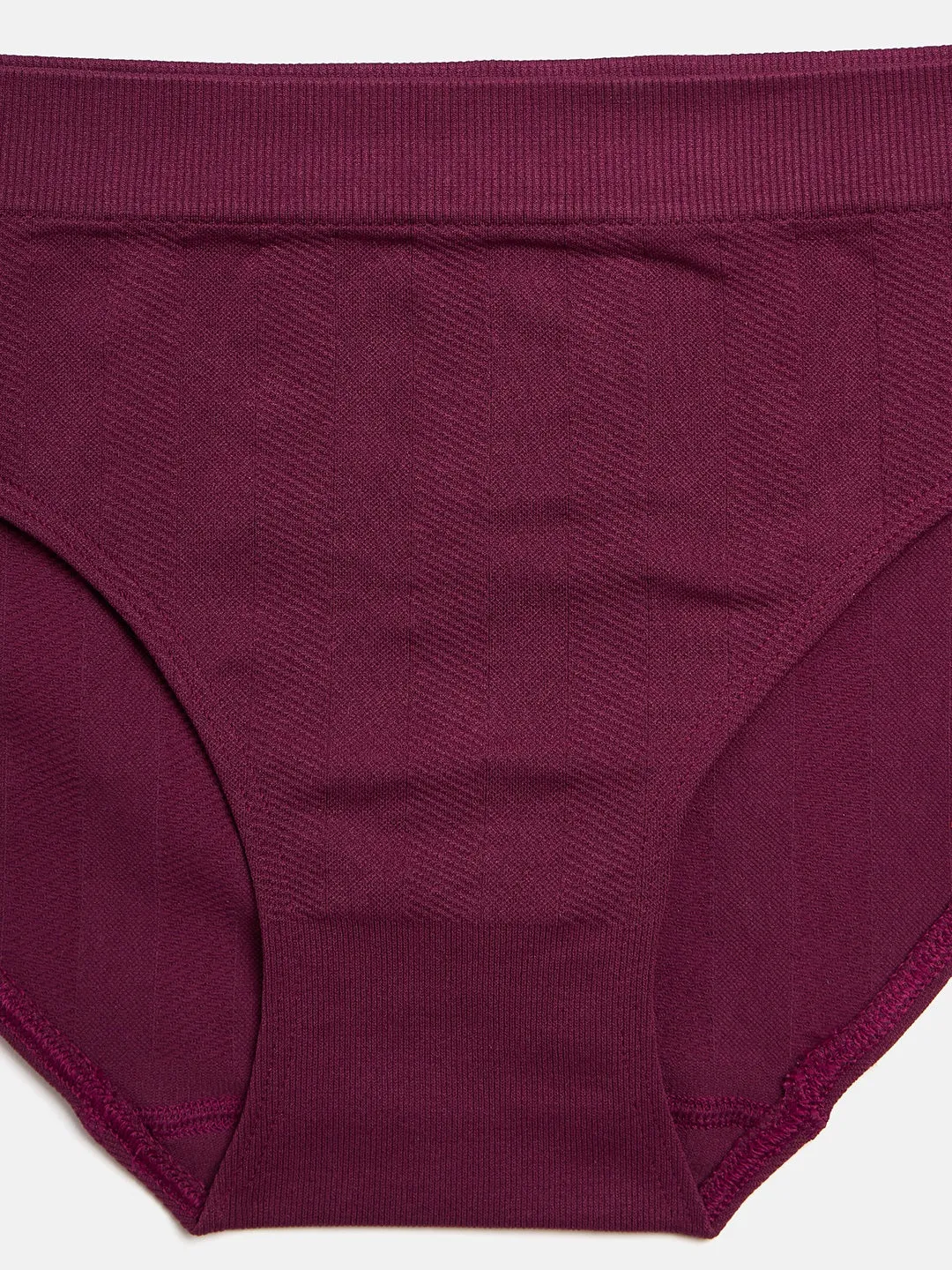 C9 Airwear Seamless Teen Ribbed Panty with Full Coverage - Wine