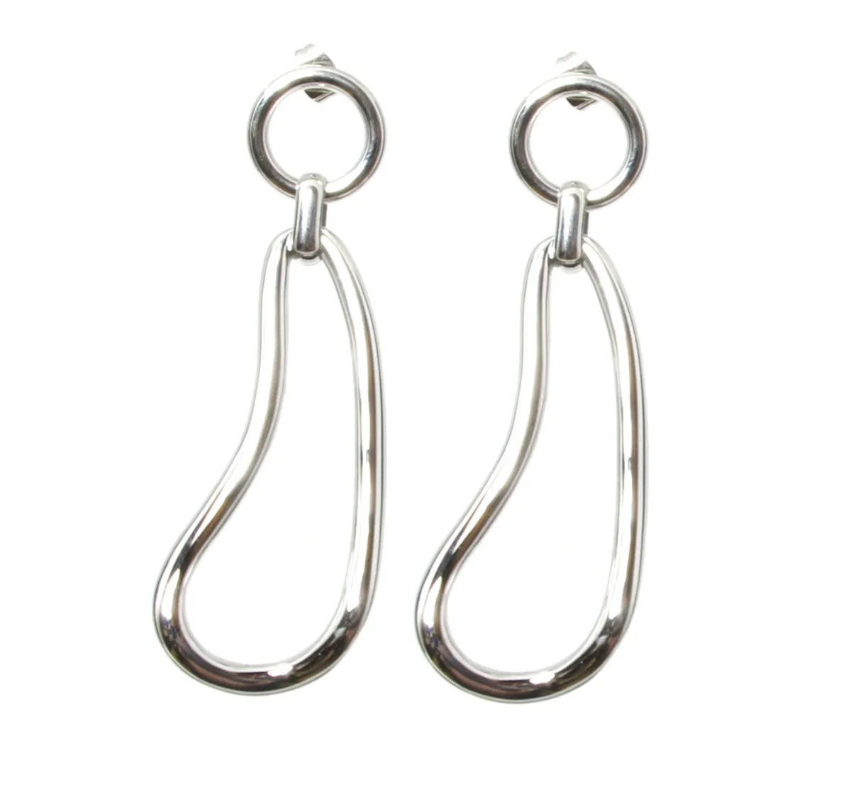 Charlie Paige Steel Link Earrings