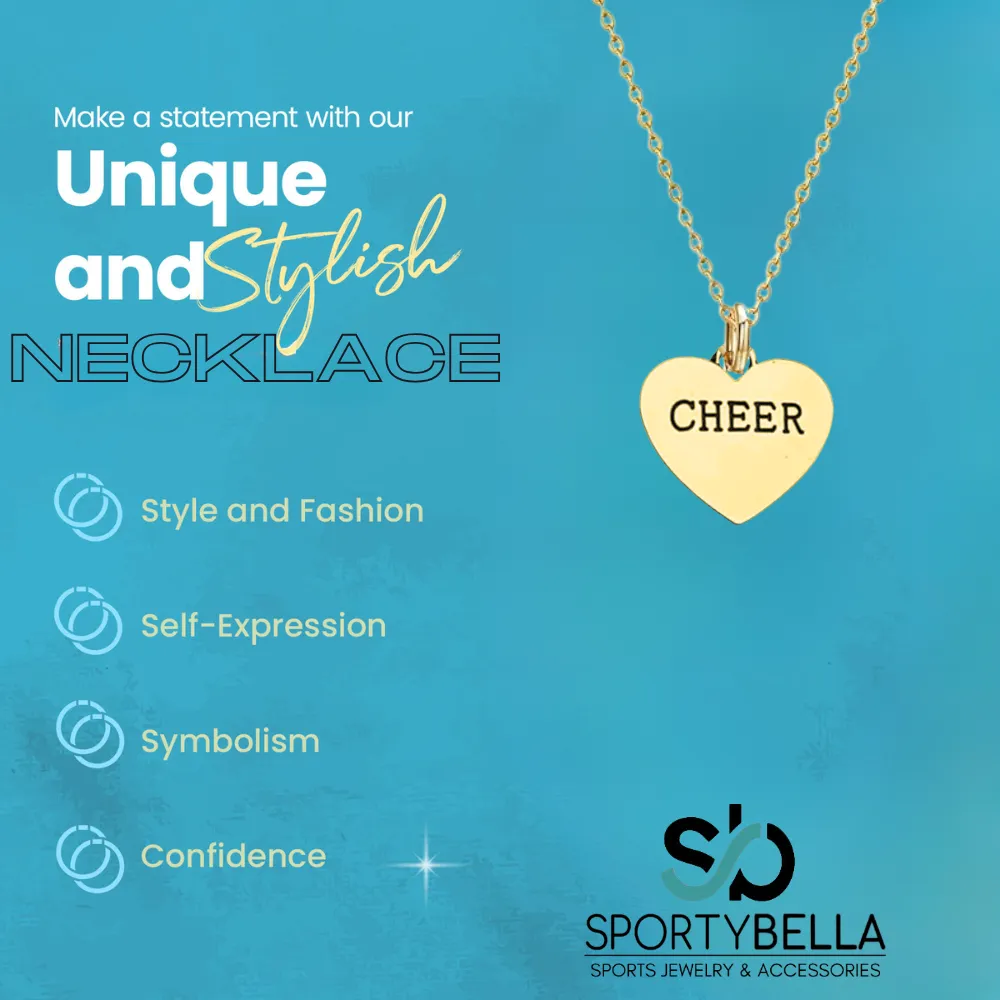 Cheer Heart Necklace - Pick Color