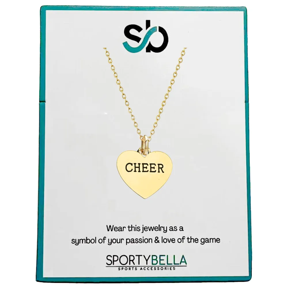 Cheer Heart Necklace - Pick Color