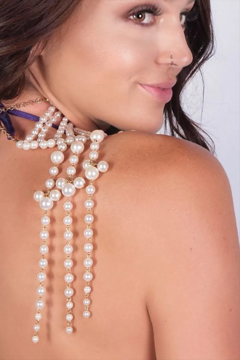 Cleopatra Pearl Fringe Body Jewelry