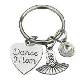 Dance Mom Keychain with Charms