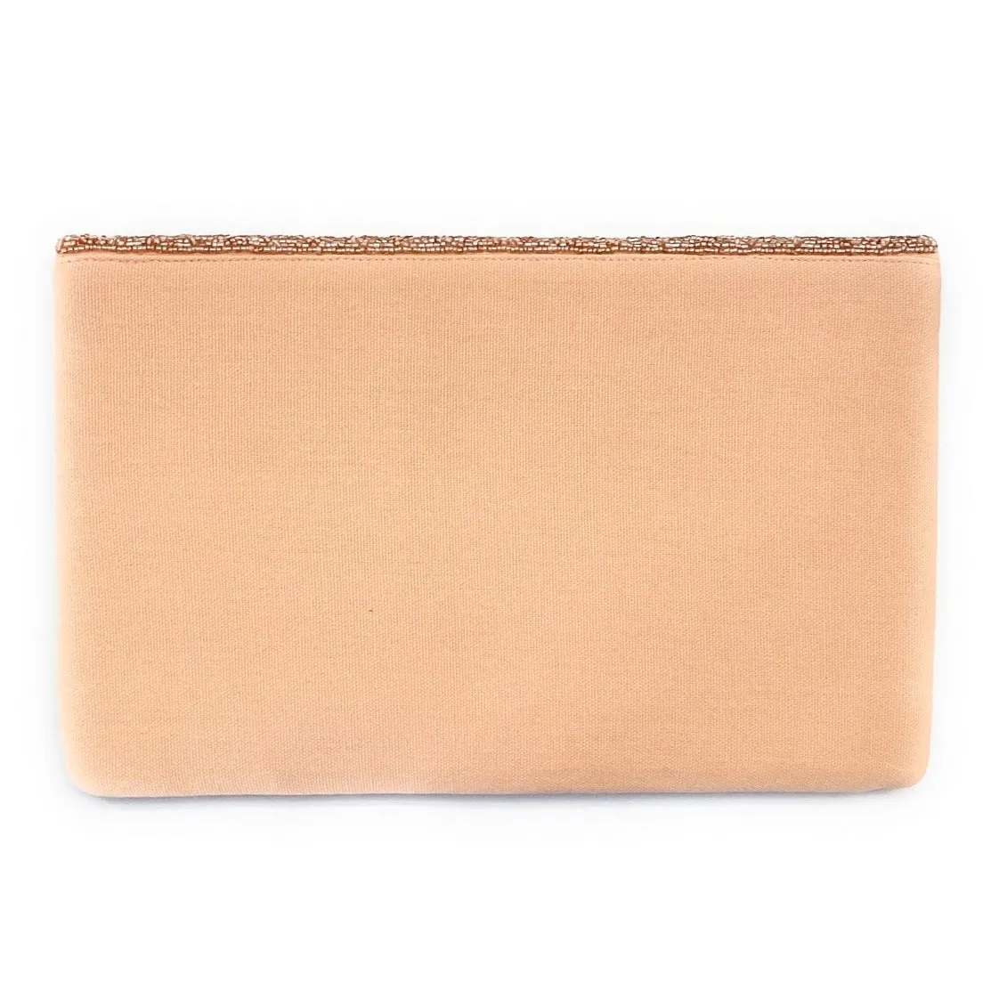 Delilah Beaded Clutch Purse - Blush