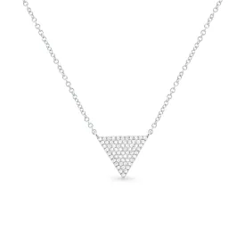 Diamond Triangle Pendant Necklace