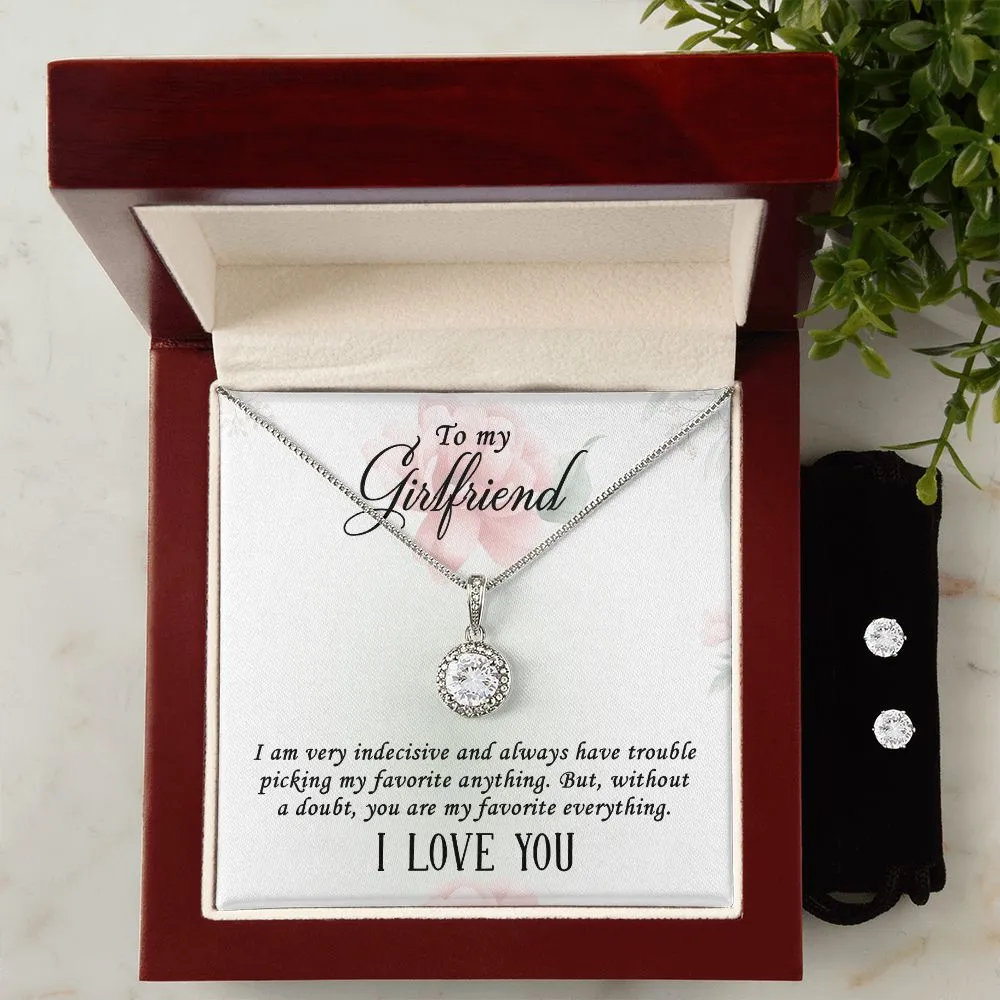 Eternal Hope Necklace   CZ Earring Set