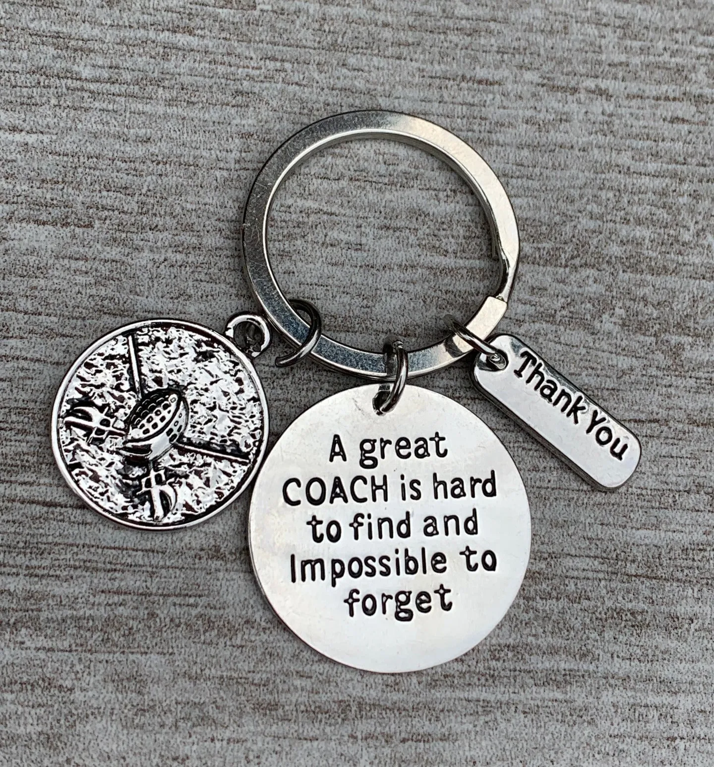 Fencing Coach Keychain- A Great Coach is Hard to Find and Impossible to Forget