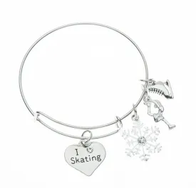 Figure Skating Charm Bracelet