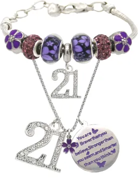 Finally 21st Birthday,21 Birthday Gifts for Girls,21st Birthday Bracelet,21st Birthday