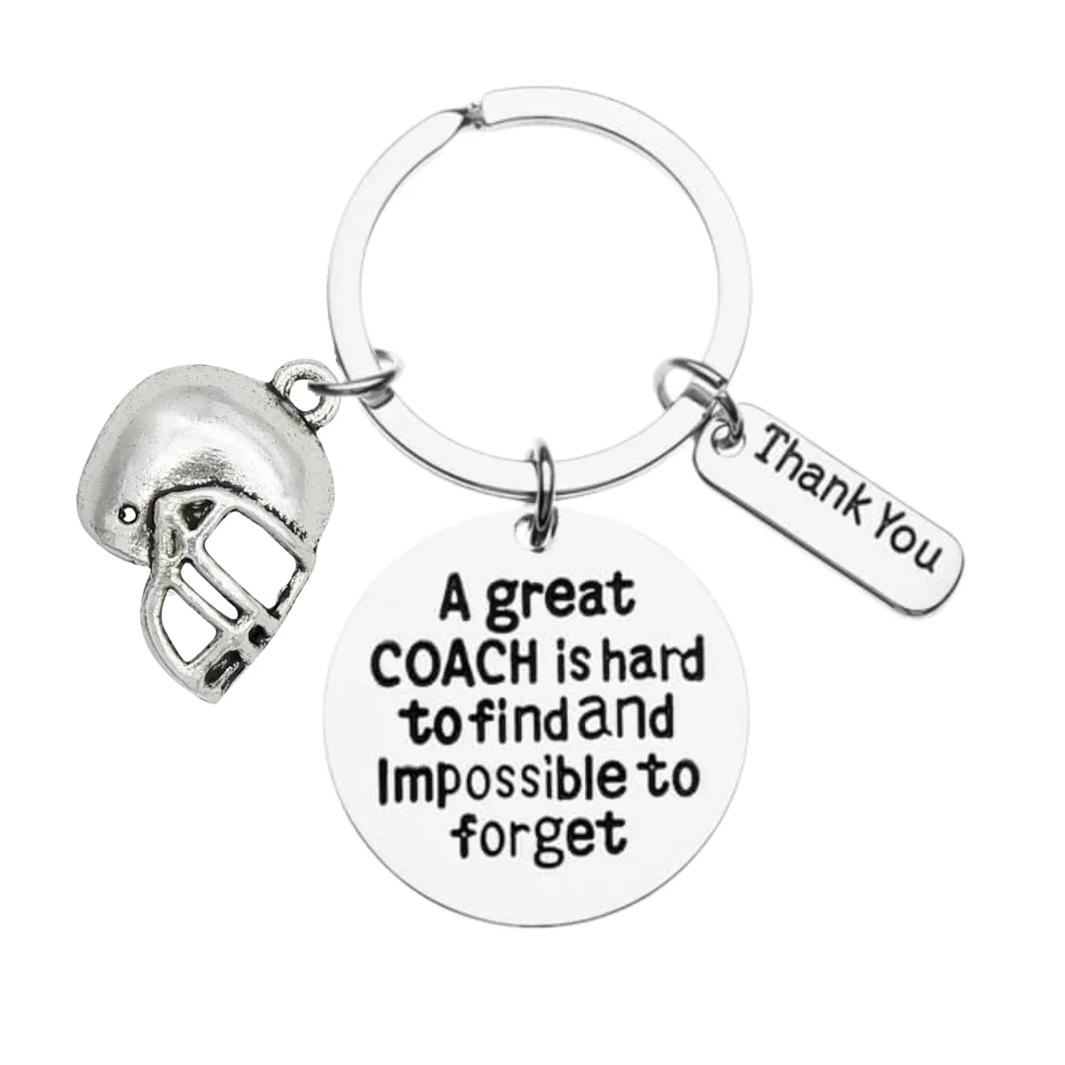 Football Great Coach is Hard to Find Keychain