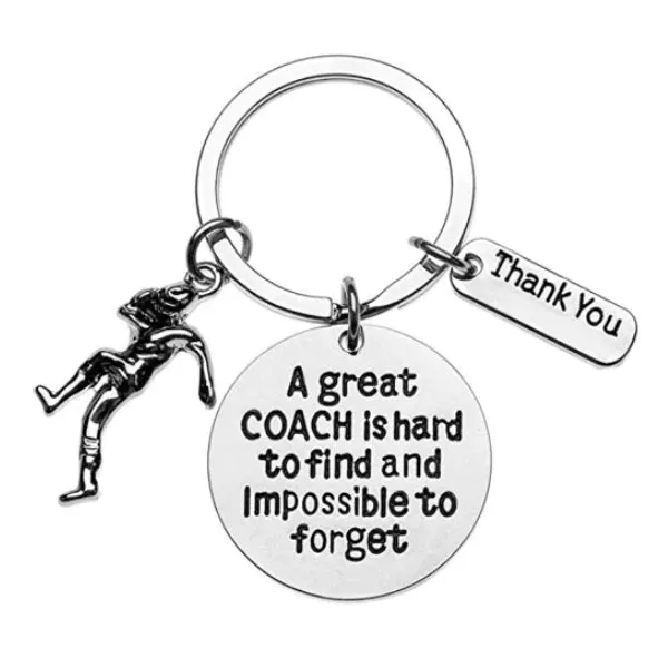 Football Great Coach is Hard to Find Keychain