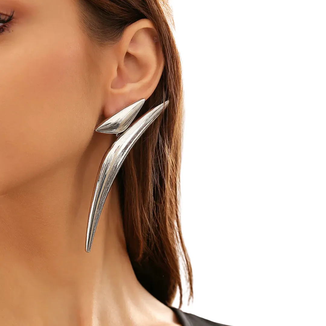 Futuristic Pointed Earrings