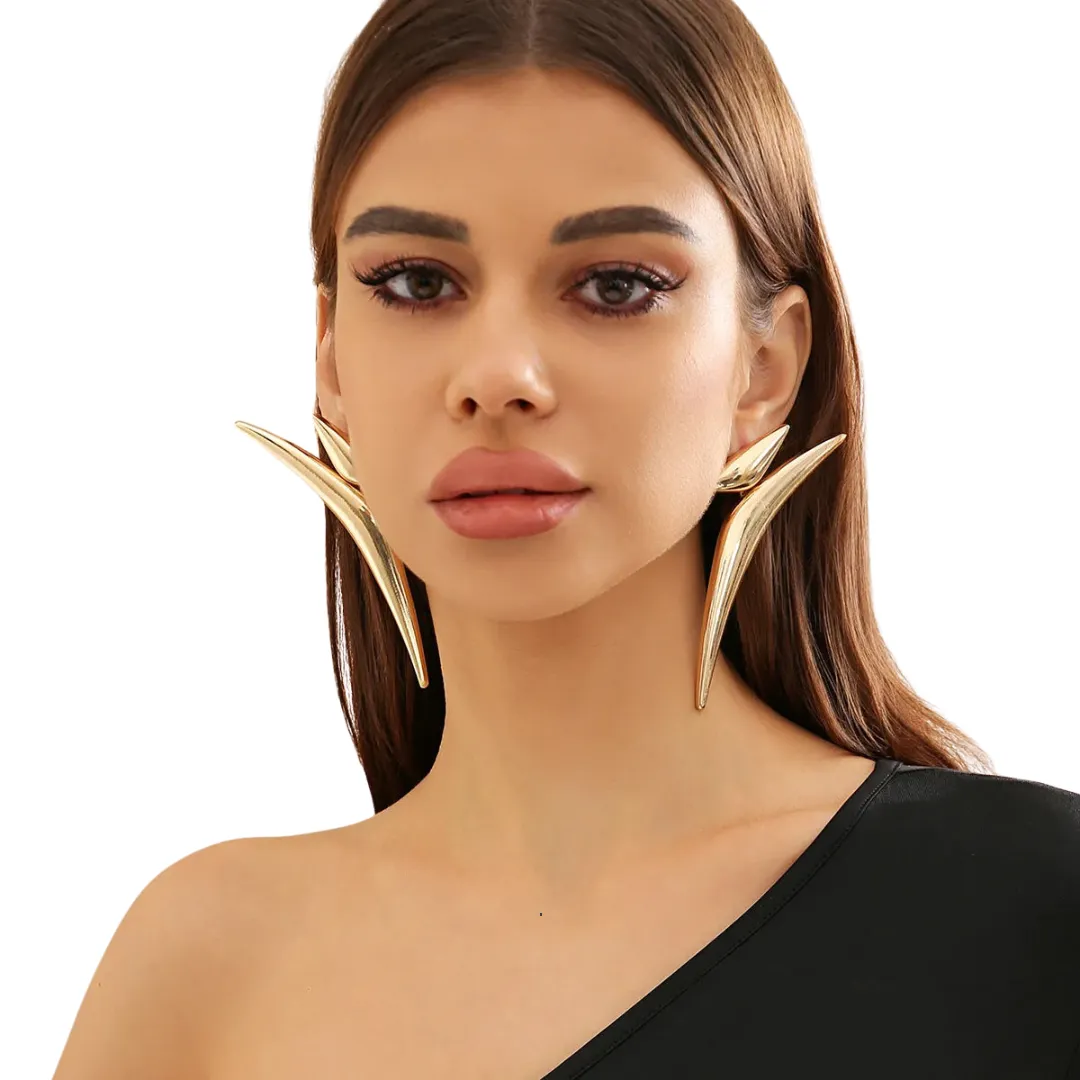 Futuristic Pointed Earrings