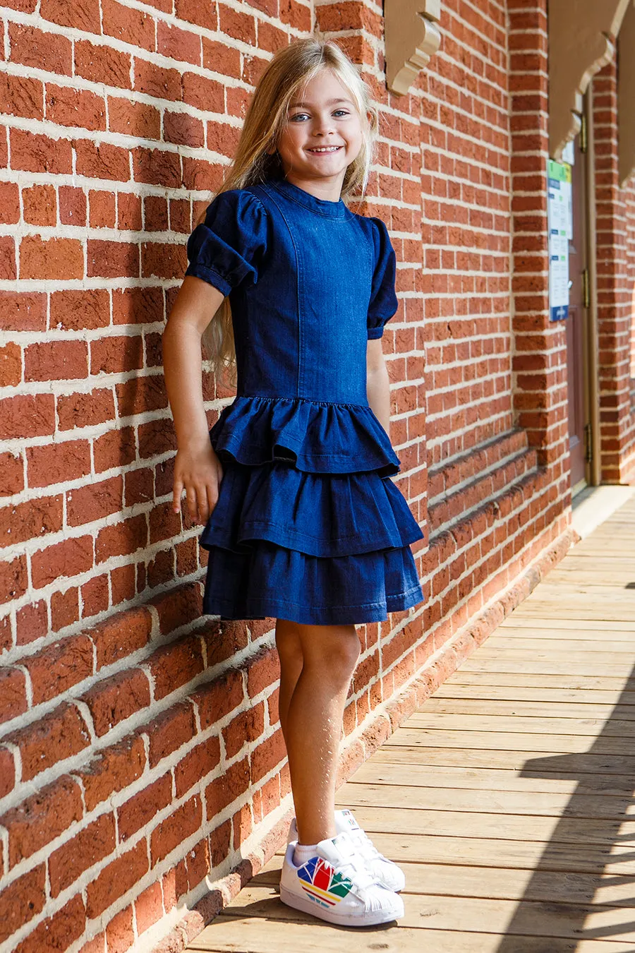 Girls Dress Habitual Kids Drop Waist Ruffle