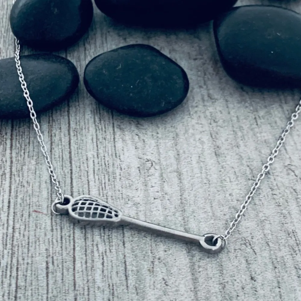 Girls Lacrosse Stick Necklace