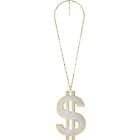 Glitter Super Dollar Sign Necklace | 1 ct