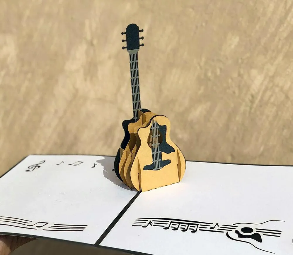 Guitar Pop Up Card