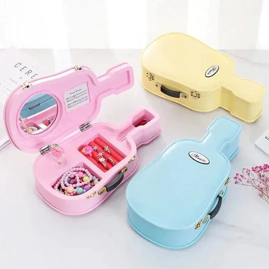 Guitar Violin Jewelry Music Storage Box