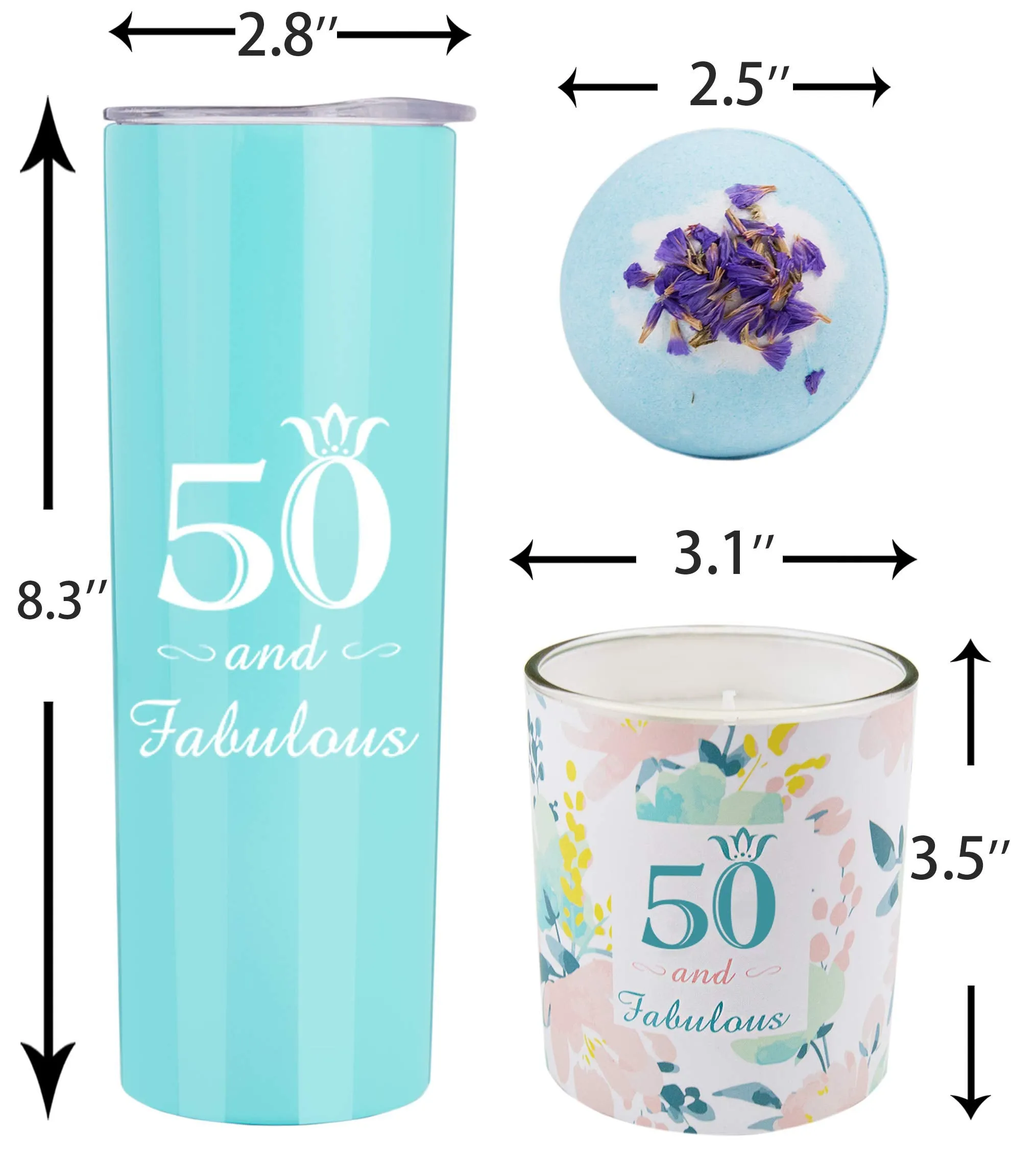 Happy 50th Birthday, 50th Birthday Tumbler, 50th Birthday Gifts for Women, Gifts for 50th