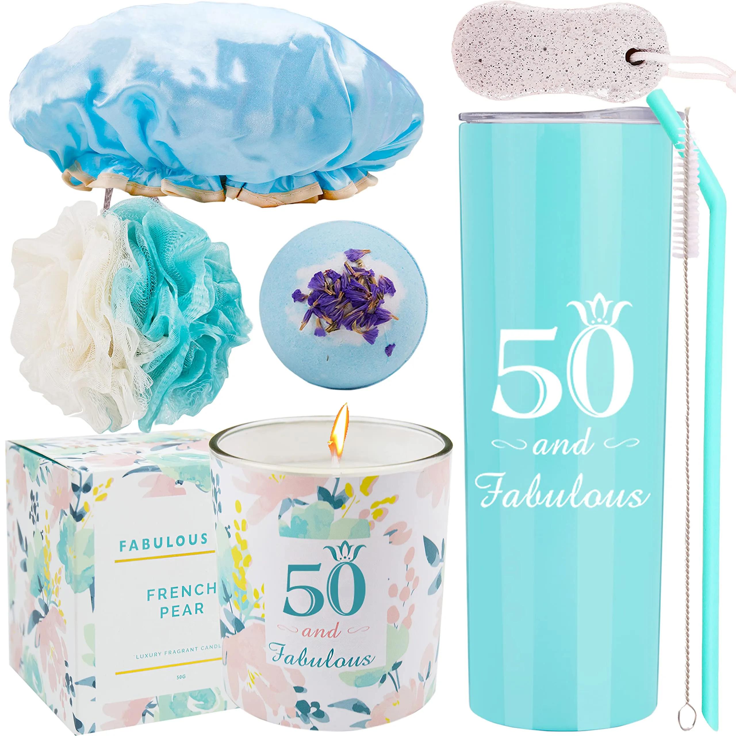 Happy 50th Birthday, 50th Birthday Tumbler, 50th Birthday Gifts for Women, Gifts for 50th