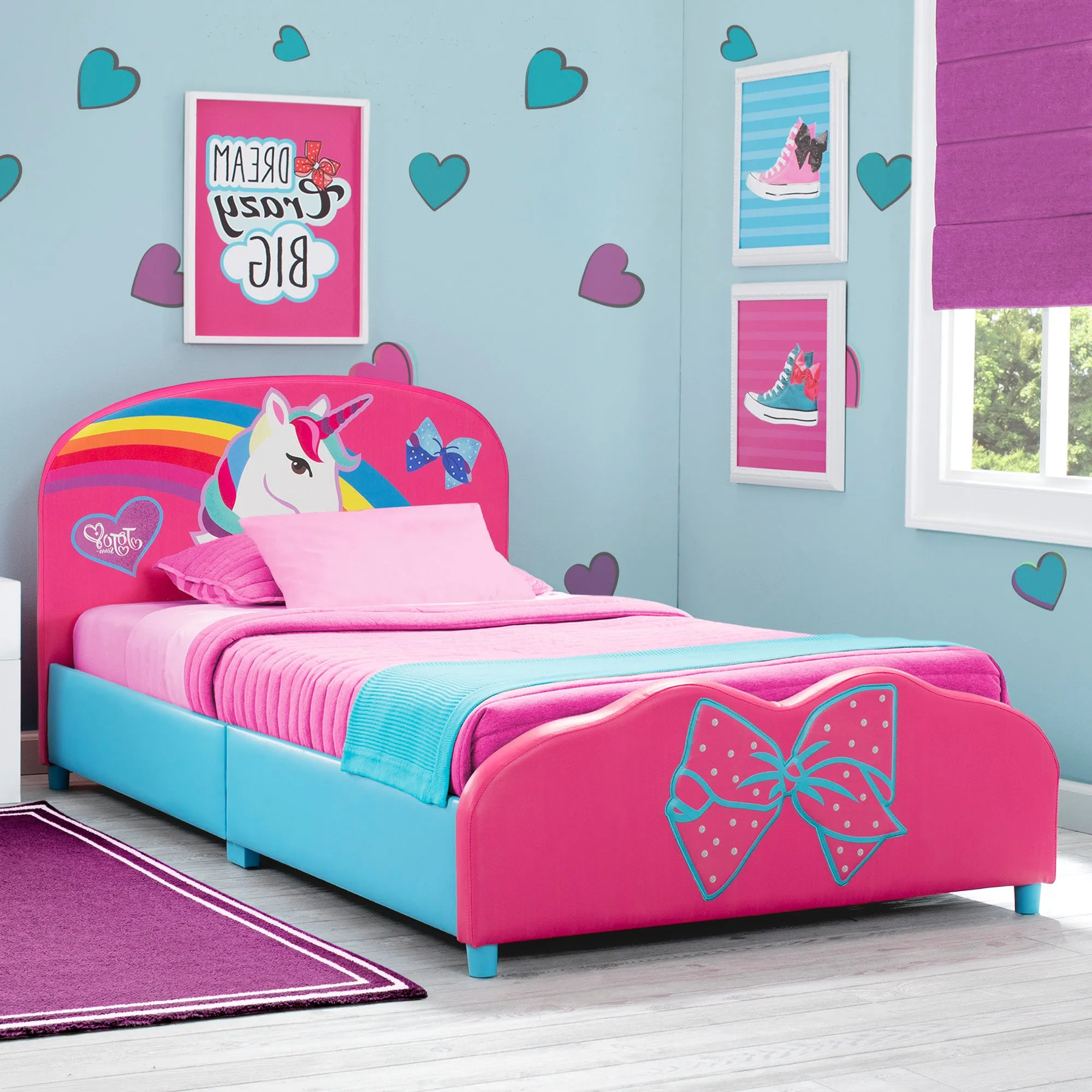 JoJo Siwa Upholstered Twin Bed