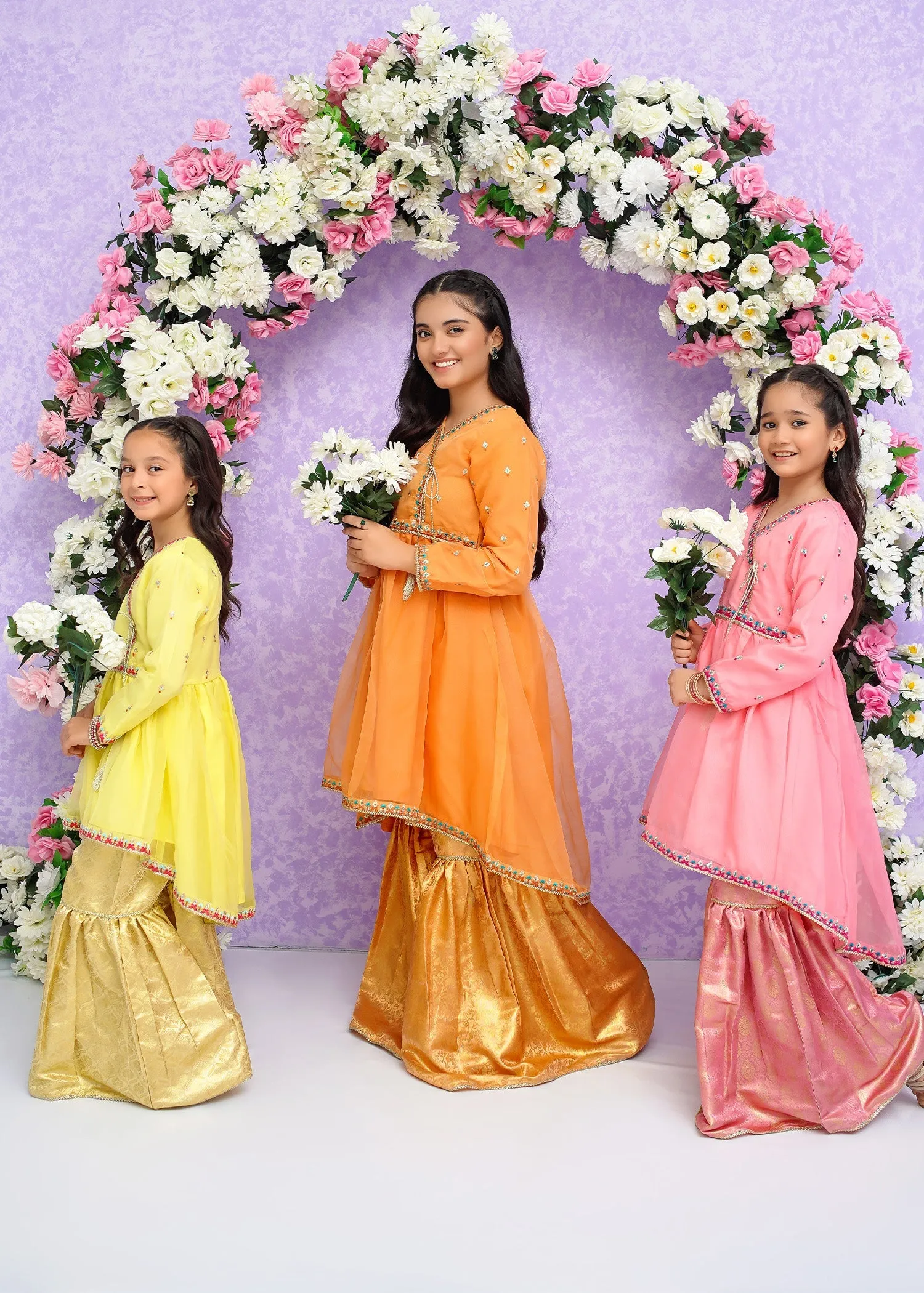 Modest Stitched 3 Piece Kids Festive Formals Edit-02 Collection'2024-Naimal