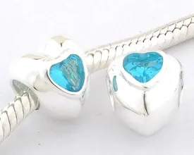 Pendant - Blue Sparkle Heart