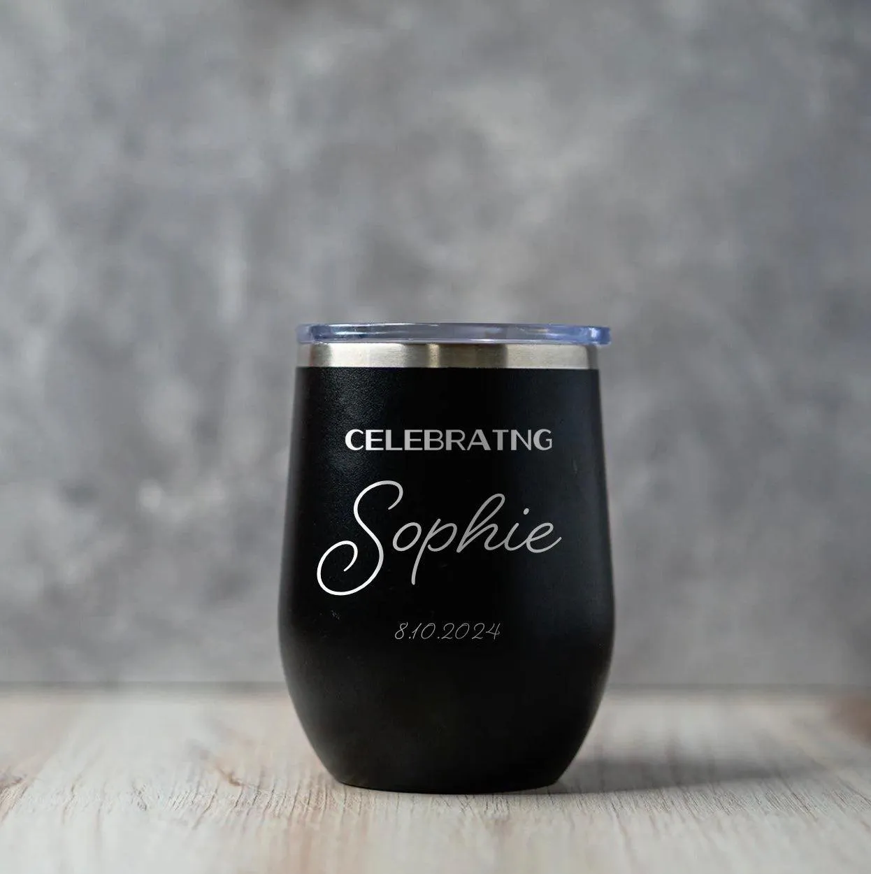 Personalized Celebrating Wine Birthday Tumblers 12oz