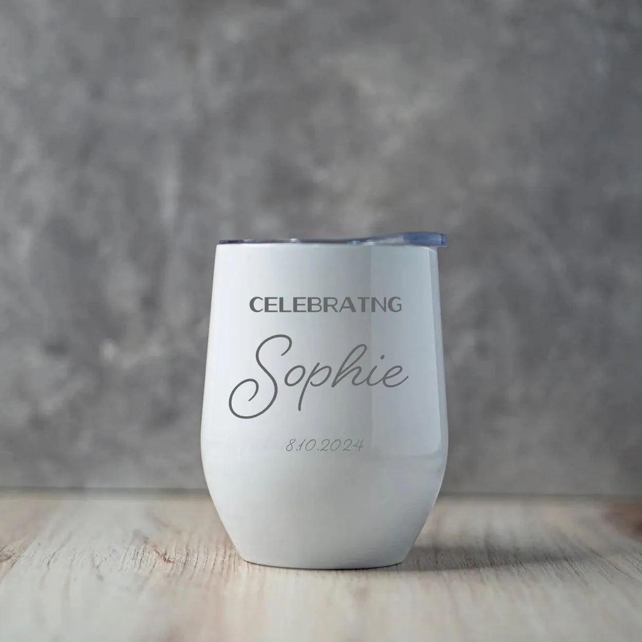 Personalized Celebrating Wine Birthday Tumblers 12oz