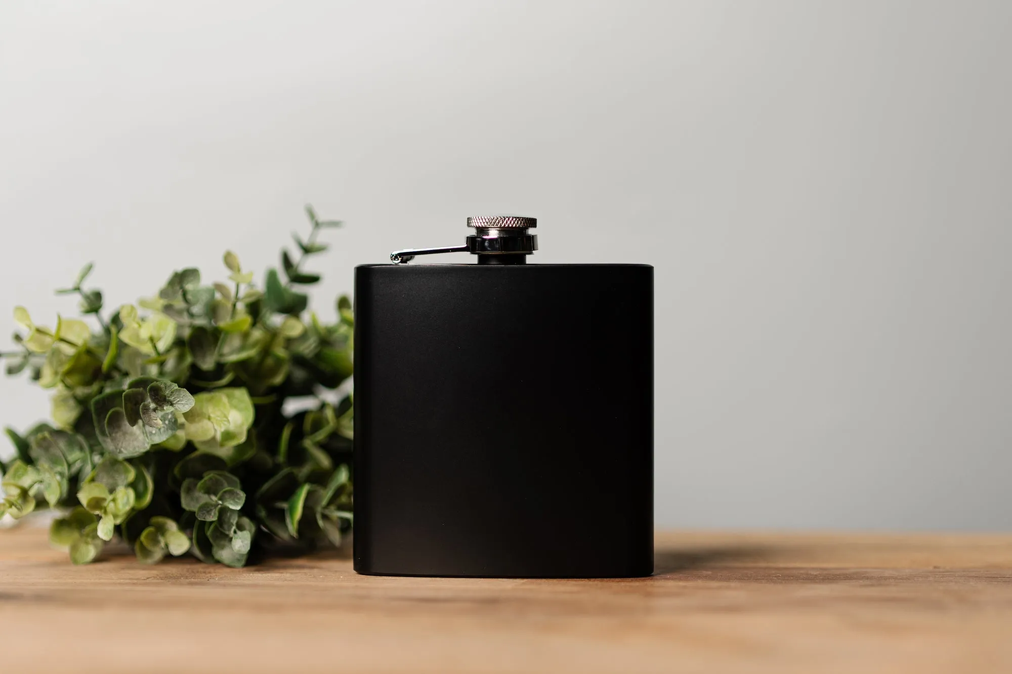 Personalized Cheers To Years Birthday Matte Black Flask