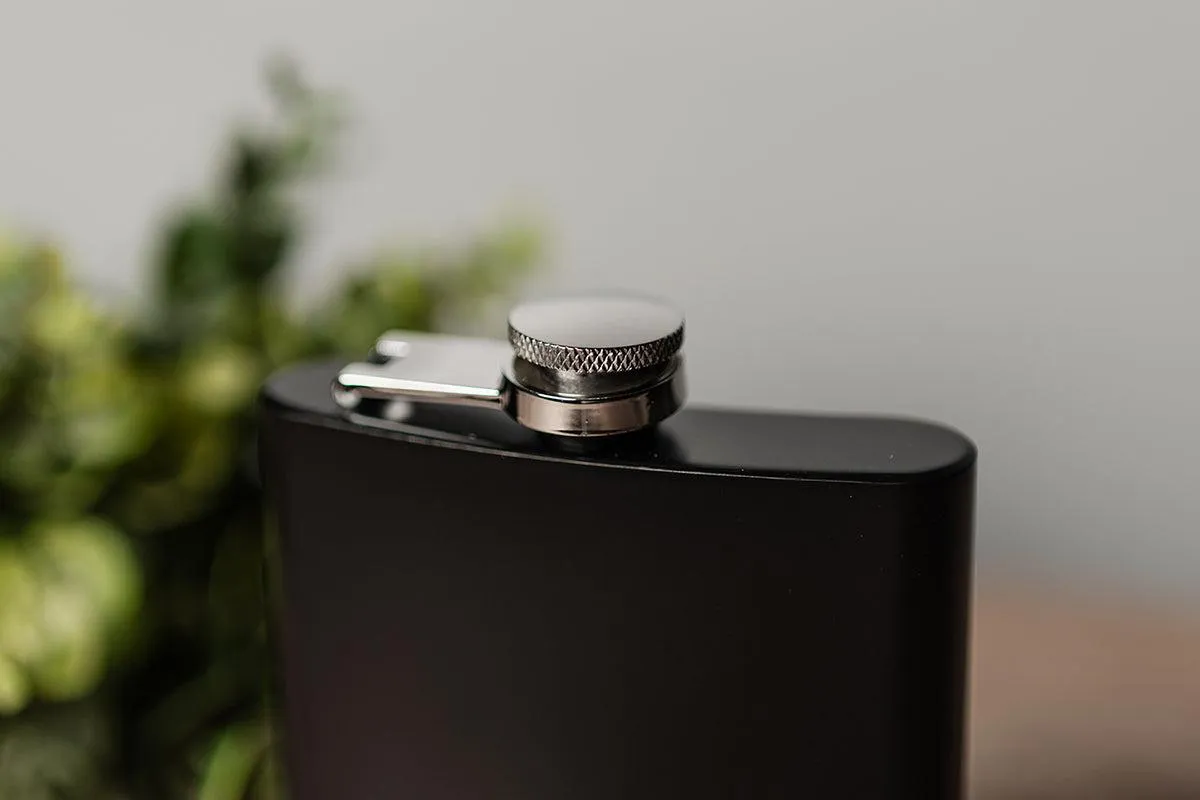 Personalized Enjoying This Legally Birthday Matte Black Flask