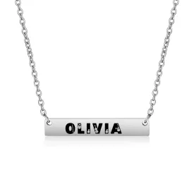 Personalized Music Bar Necklace